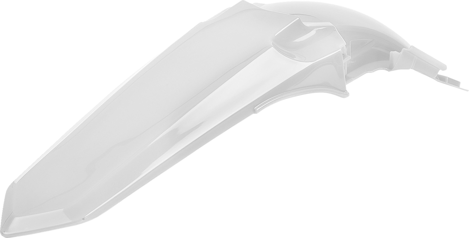 Fender - Rear - White - YZ 125/250 - Lutzka's Garage