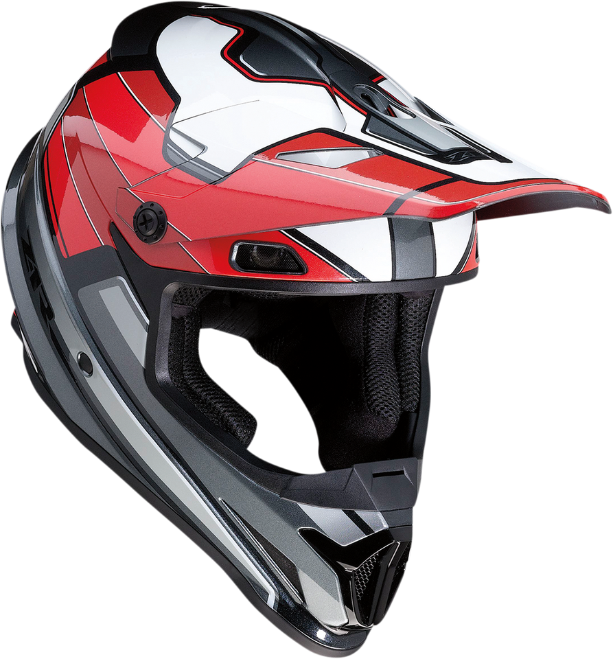 Rise Helmet - MC - Red/Gray - XS - Lutzka's Garage