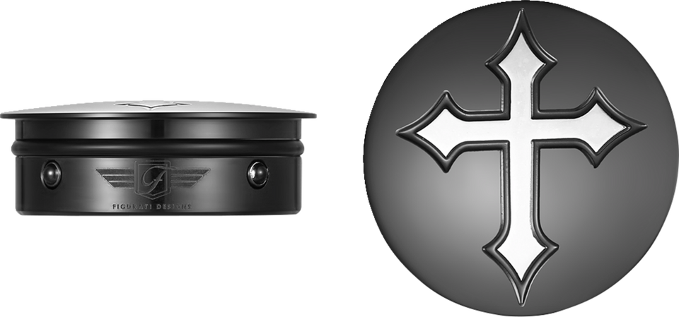 Swing Arm Covers - Cross - Custom - Black - Lutzka's Garage