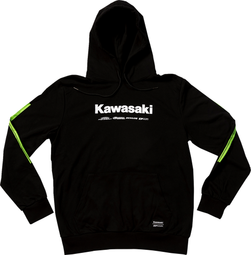 Kawasaki Race Sweatshirt - Black - 2XL - Lutzka's Garage