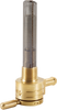 "Click-Slick" Fuel Petcock - Straight - Raw Brass - 3/8" NPT - Lutzka's Garage
