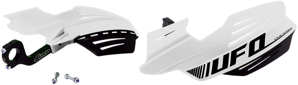Handguards - Vulcan - White - Lutzka's Garage