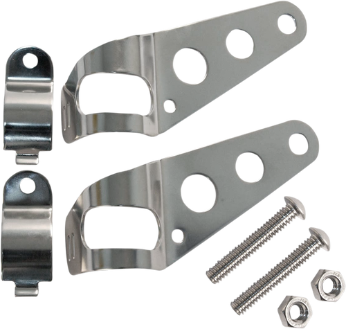 Headlight Mounts - Stainless Steel - Lutzka's Garage