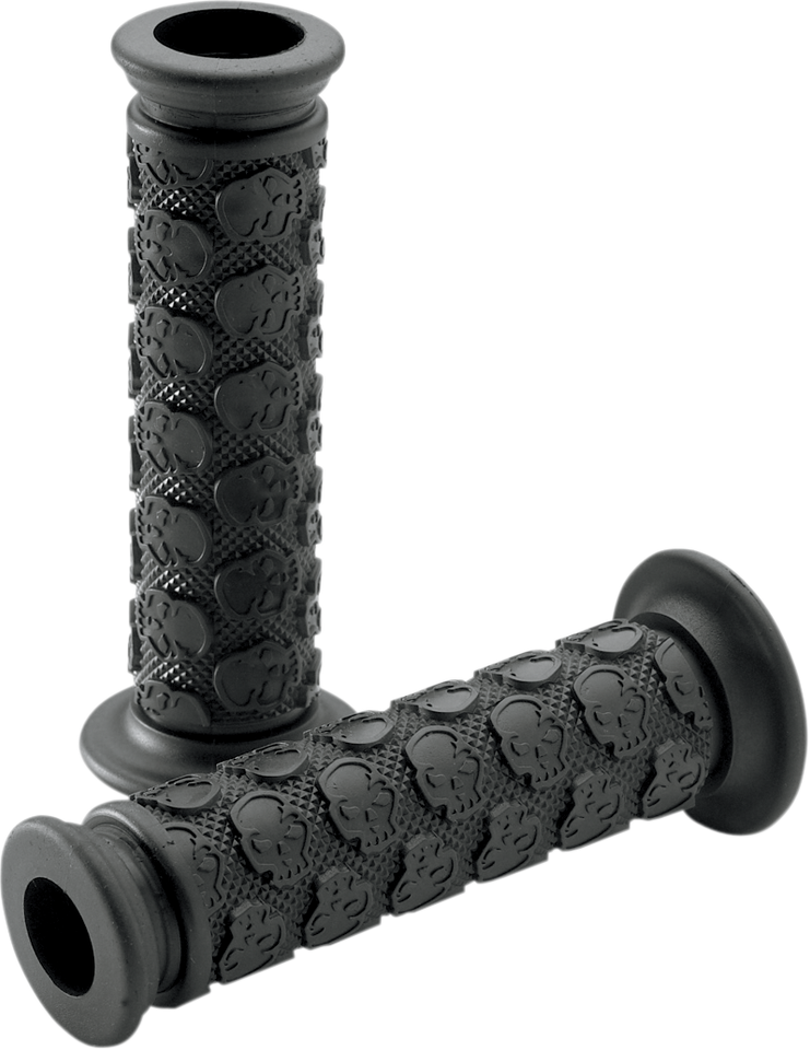 Grips - Skully - Open Ends - Black - Lutzka's Garage