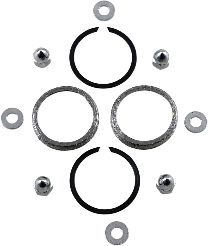 Exhaust Port Chrome Gasket Kit - Big Twin/XL