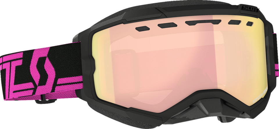 Fury Snow Goggles - Black/Pink - Enhancer Rose Chrome - Lutzka's Garage