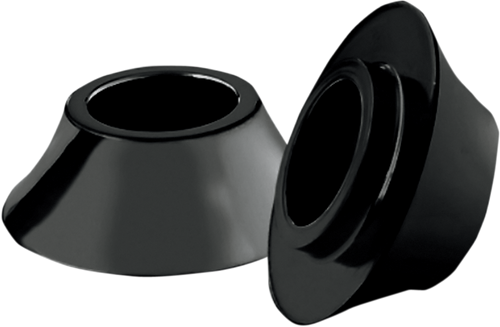 Tapered Axle Spacer - Front - Black - No ABS - 08+ FLH - Lutzka's Garage