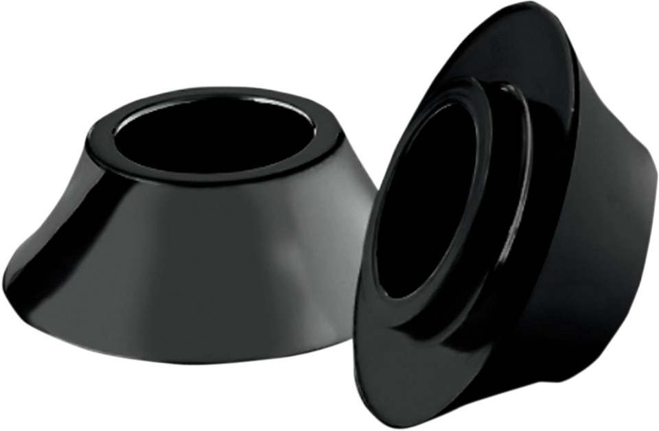 Tapered Axle Spacer - Front - Black - No ABS - 08+ FLH - Lutzka's Garage
