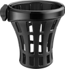 Drink Holder - Gen 2 - Big Ass® - Black - Black 7/8"/1" Handlebar Mount - Lutzka's Garage