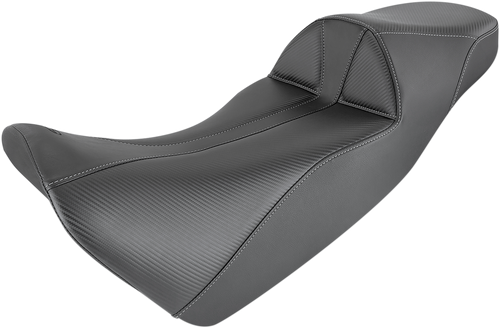 Adventure Tour Seat - One-Piece - Standard - Stitched - Black - Africa Twin - Lutzka's Garage