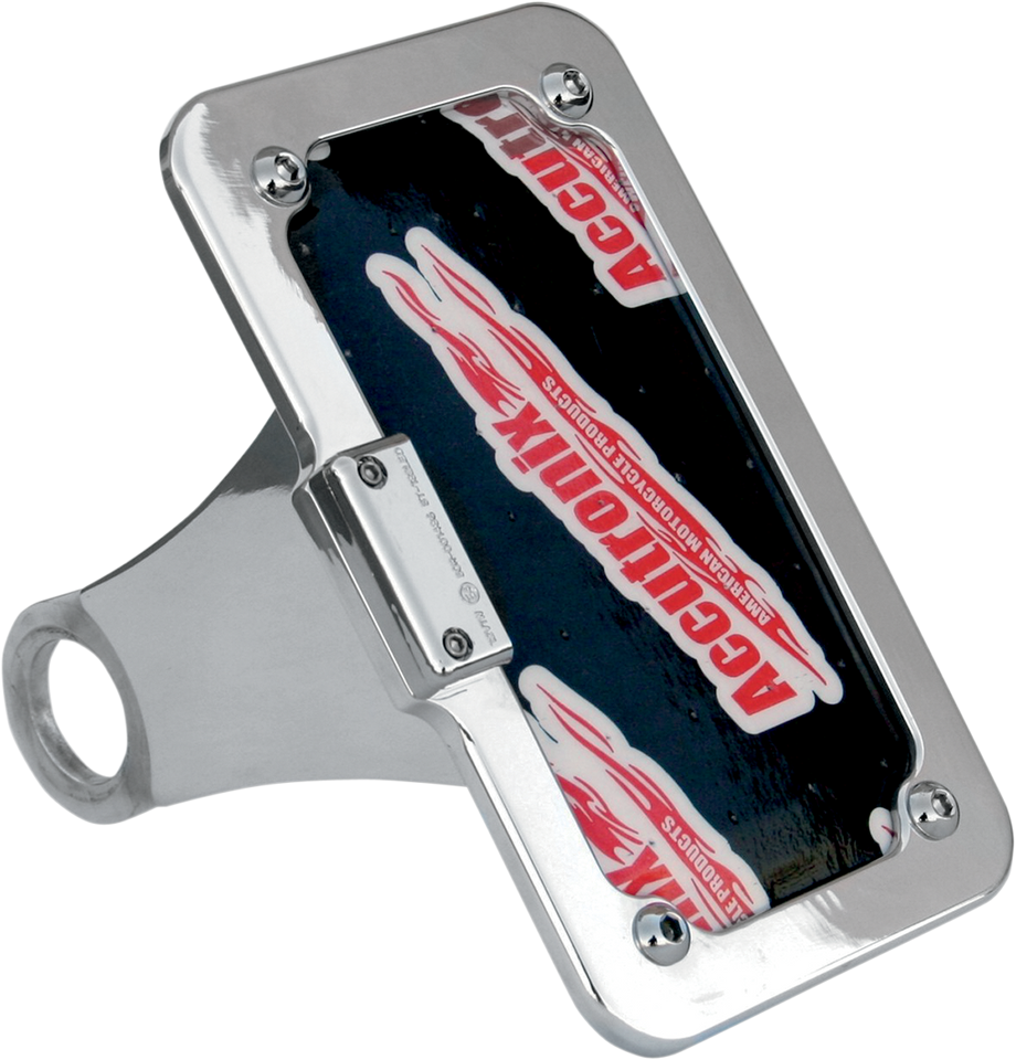 Side Mount License Plate Assembly - Chrome - Lutzka's Garage