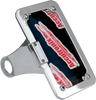 Side Mount License Plate Assembly - Chrome - Lutzka's Garage