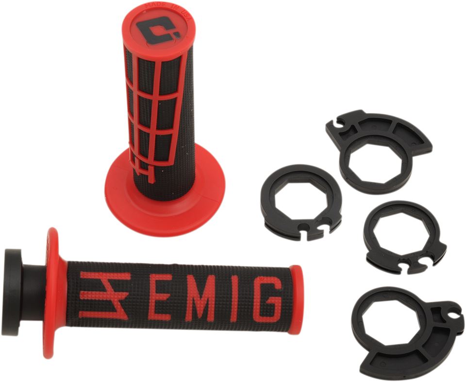Grips - Emig - Racing - Black/Red - Lutzka's Garage