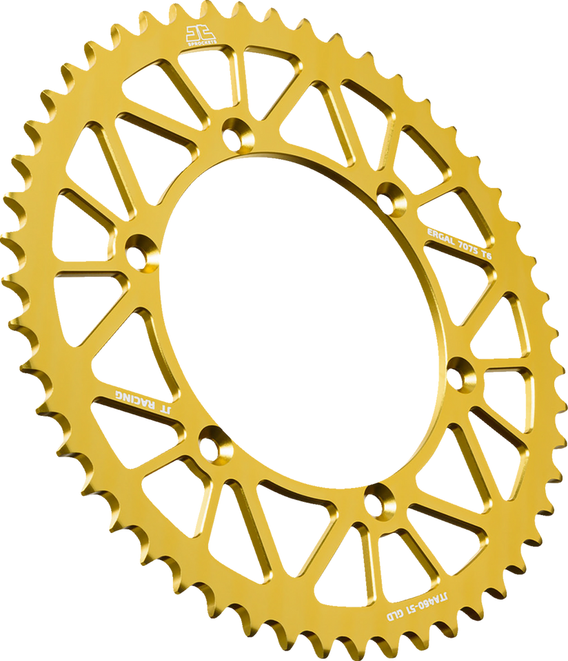 Rear Sprocket - Aluminum - 51 Tooth - Gold - KX 250/X - Lutzka's Garage