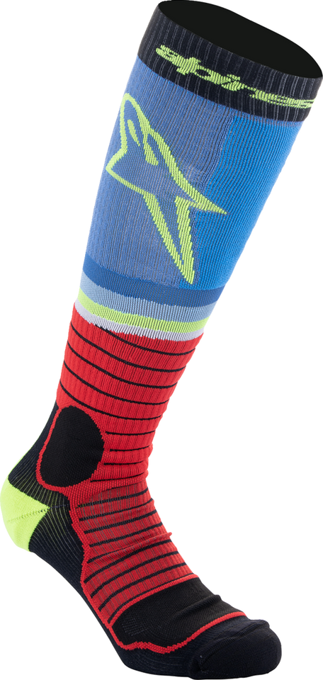 MX Pro Socks - Black/Red/Blue/Yellow - Medium - Lutzka's Garage