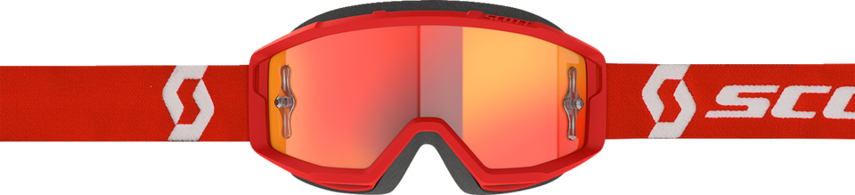 Primal Goggles - Red/White - Orange Chrome Works - Lutzka's Garage