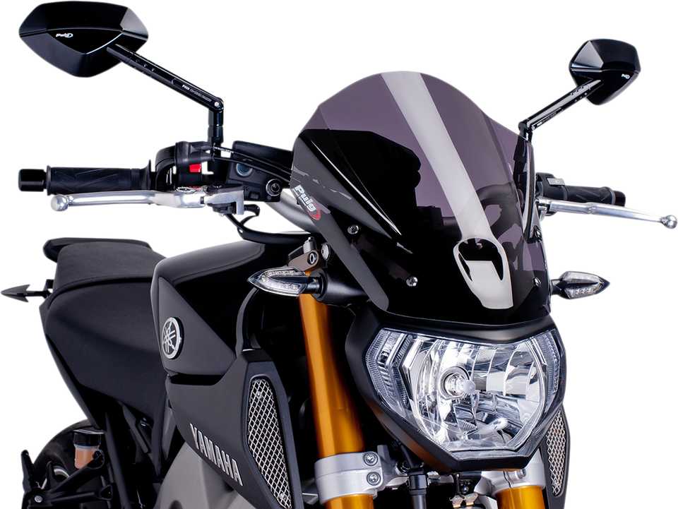 New Generation Windscreen - 13-3/4" - Dark Smoke - MT09 - Lutzka's Garage