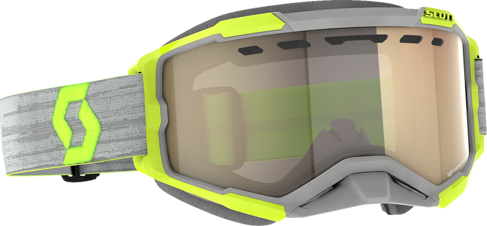 Fury Snow Goggles - Light Sensitive - Gray/Yellow - Bronze Chrome - Lutzka's Garage