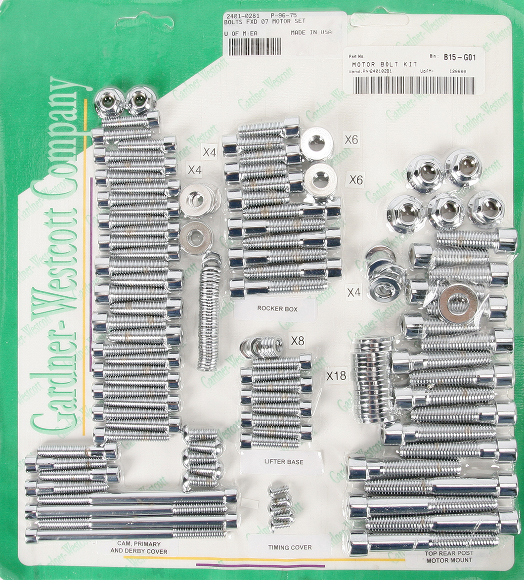 Bolt Kit - Motor Set - Socket-Head - FXD