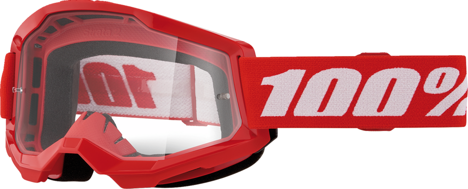 Strata 2 Junior Goggle - Red - Clear - Lutzka's Garage