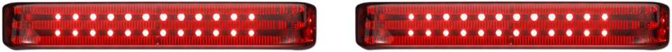 Saddlebag Lights - Chrome/Red - Lutzka's Garage