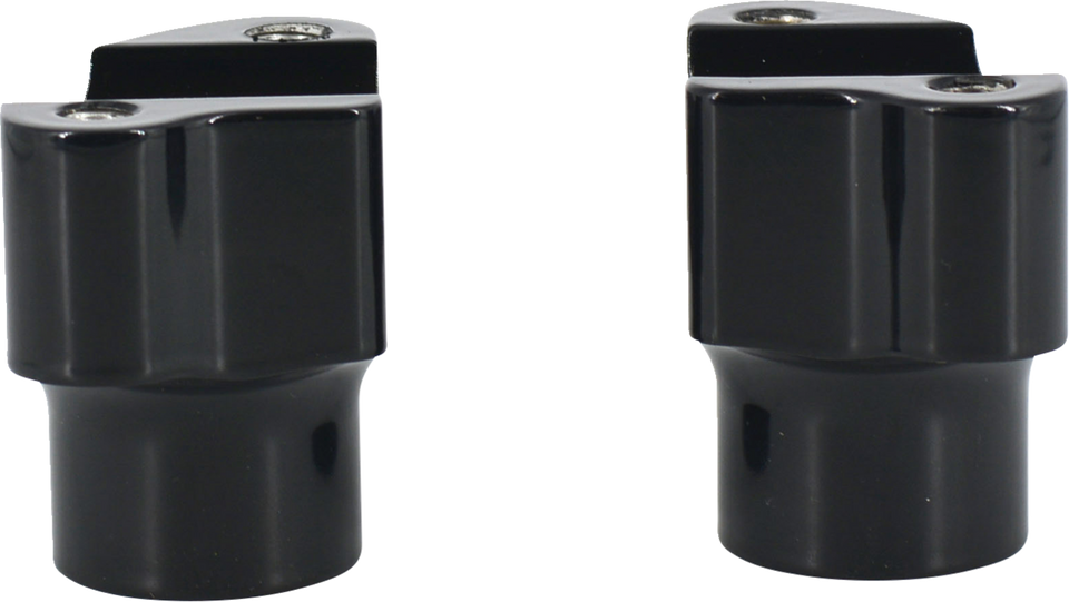 Risers - 1-1/2" - Gloss Black - Lutzka's Garage