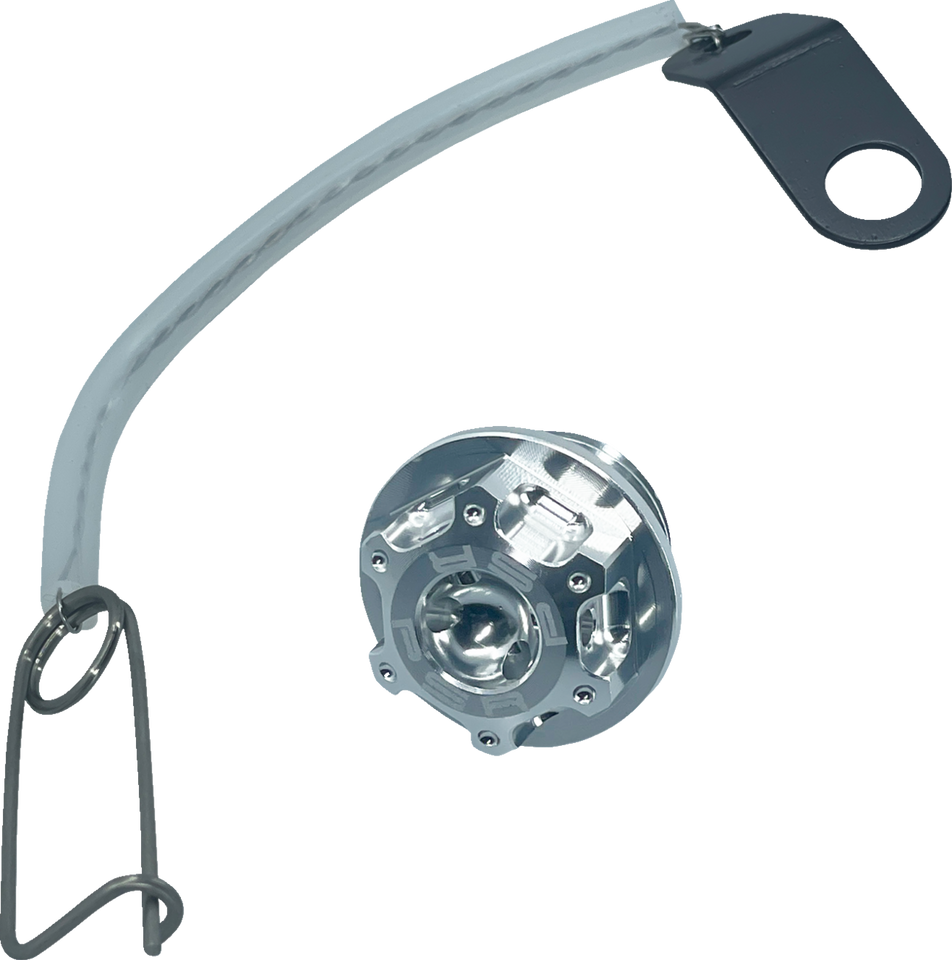 Oil Cap Kit - Silver - M22 x 1.5 - Ducati - Lutzka's Garage