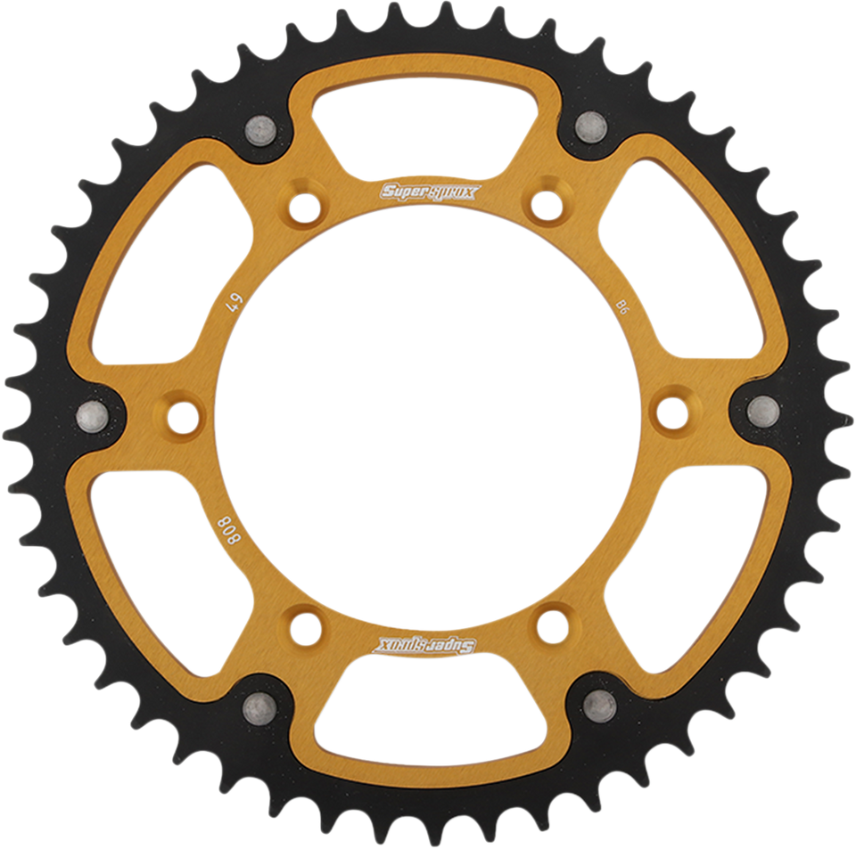 Stealth Rear Sprocket - 49 Tooth - Gold - Kawasaki/Suzuki - Lutzka's Garage