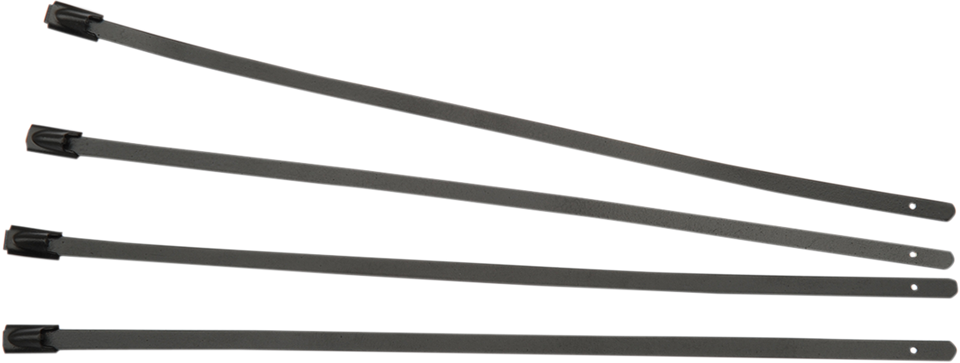 Exhaust Wrap Clamps - Black - 4 Pack - Lutzka's Garage