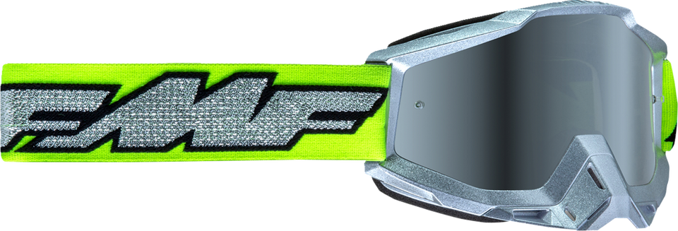 PowerBomb Goggles - Rocket - Silver Lime - Silver Mirror - Lutzka's Garage
