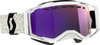 Prospect Snow Cross Goggle - White/Black - Dual Lens - Enhancer Purple Chrome - Lutzka's Garage