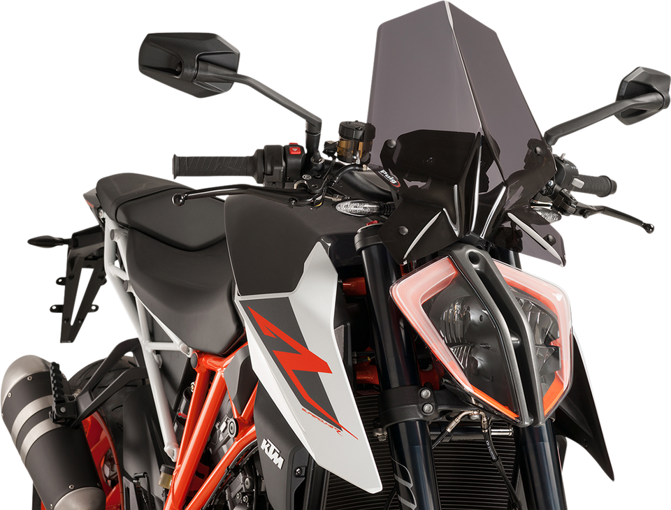 New Generation Windscreen - 16-1/4" - Dark Smoke - KTM 1290 - Lutzka's Garage