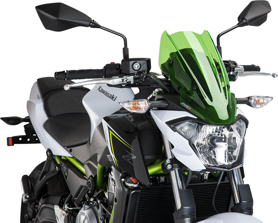 New Generation Windscreen - 13-3/8" - Green - Kawasaki - Lutzka's Garage
