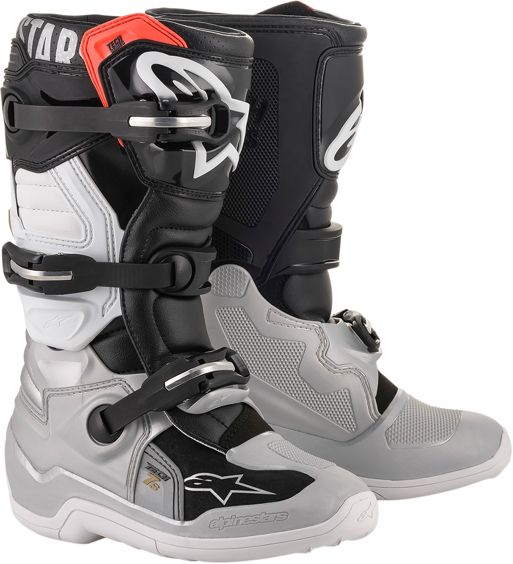 Tech 7S Boot - Black/Silver/White/Gold - US 2 - Lutzka's Garage