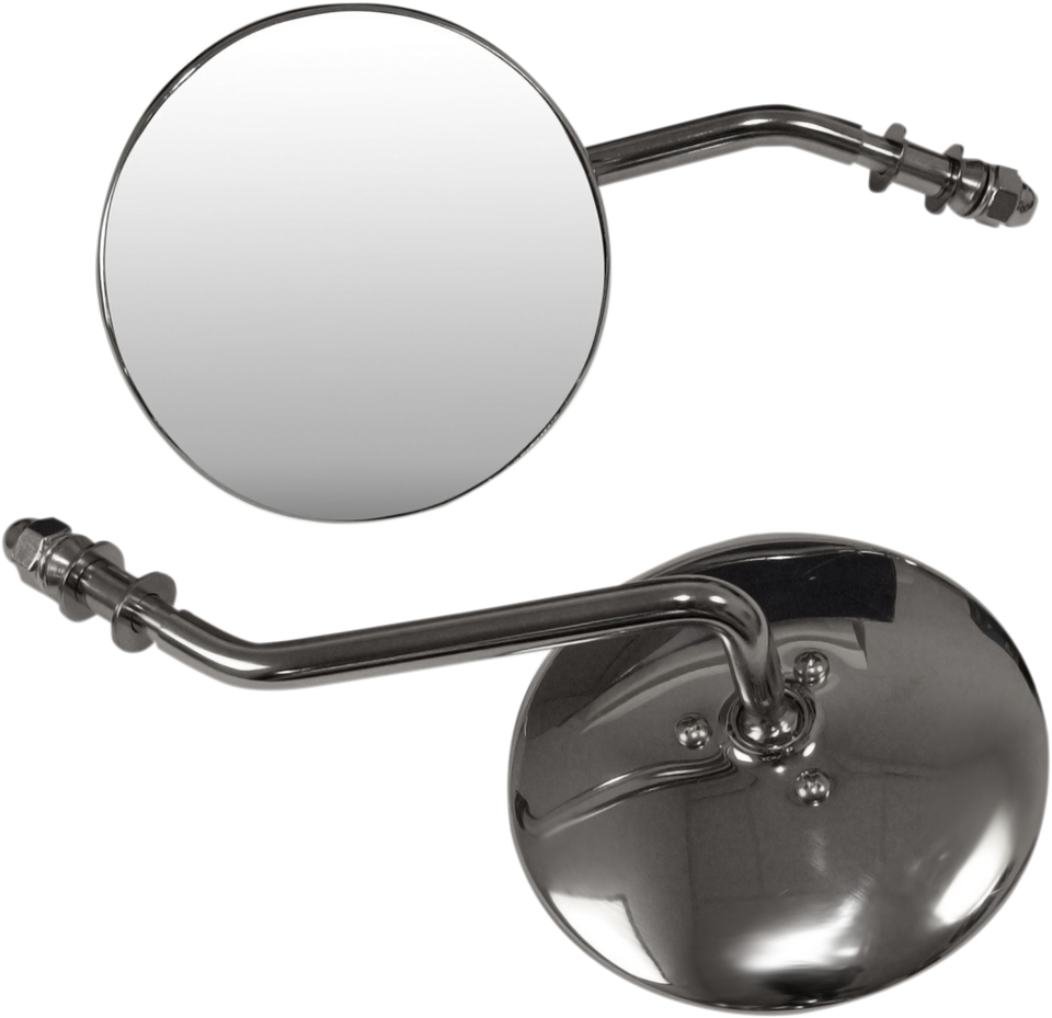 Mirror - 4" - Smooth Chrome - Lutzka's Garage