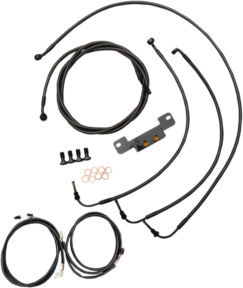 Cable Kit - 18" - 20" Handlebars - Midnight - Lutzka's Garage