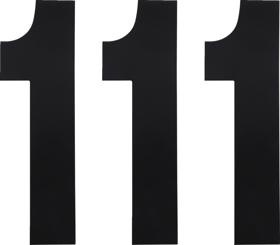 FX Number 1 - Black - 6" - Lutzka's Garage