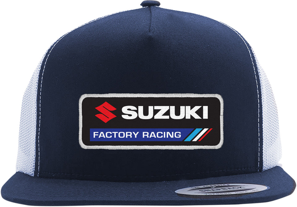 Suzuki Factory Hat - Navy/White - Lutzka's Garage