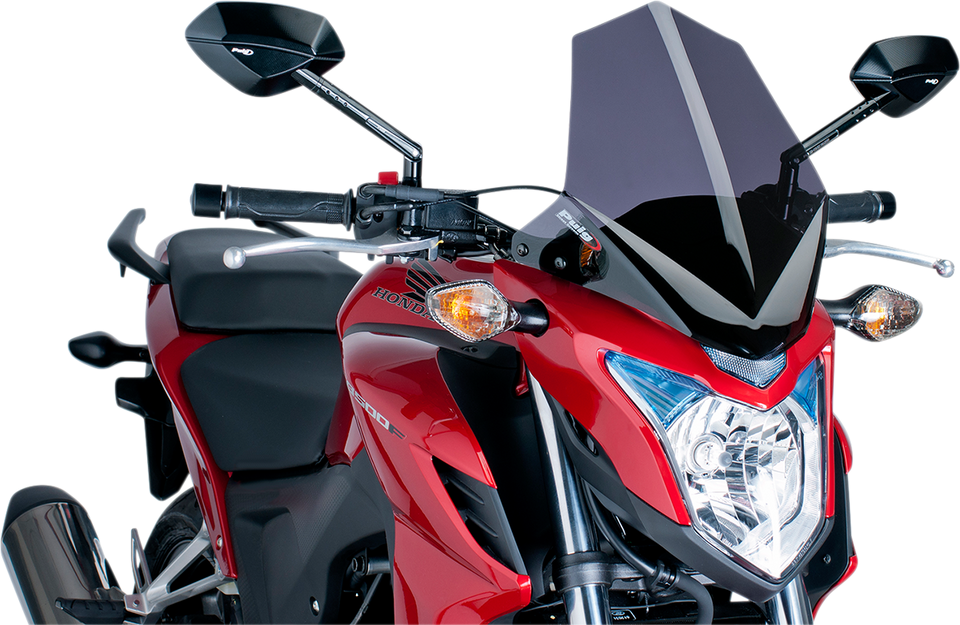 New Generation Windscreen - 14-3/8" - Dark Smoke - CB500F - Lutzka's Garage