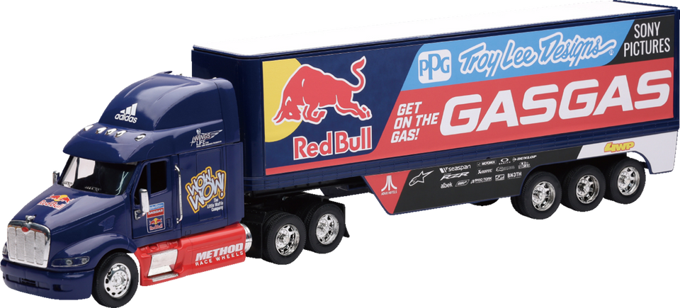 Peterbilt TLD Red Bull GASGAS Race Team Truck - 1:32 Scale - Blue/Red - Lutzka's Garage