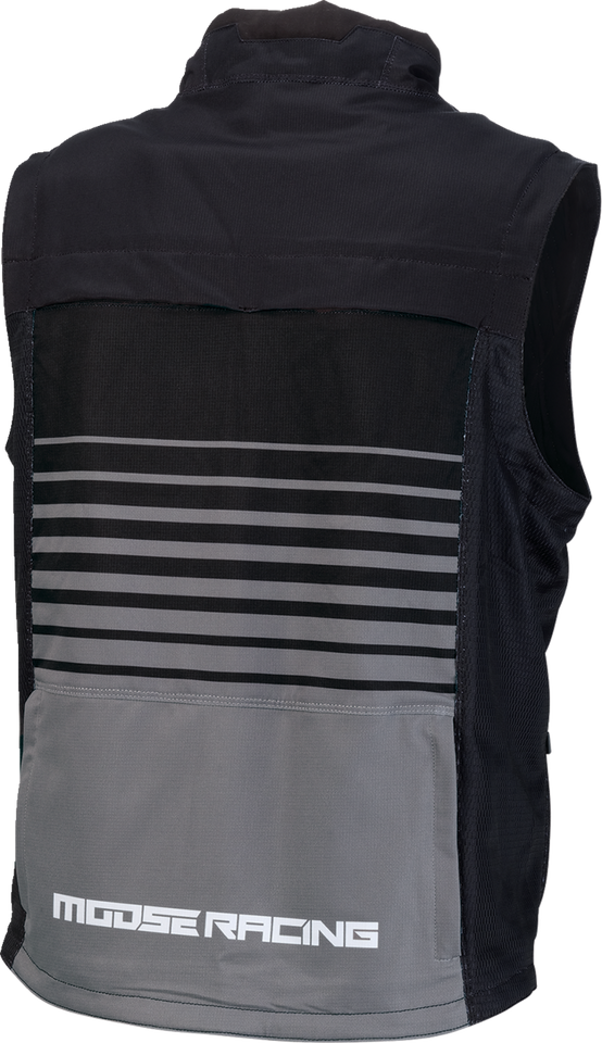 Moto Vest - Black/Gray - Small - Lutzka's Garage