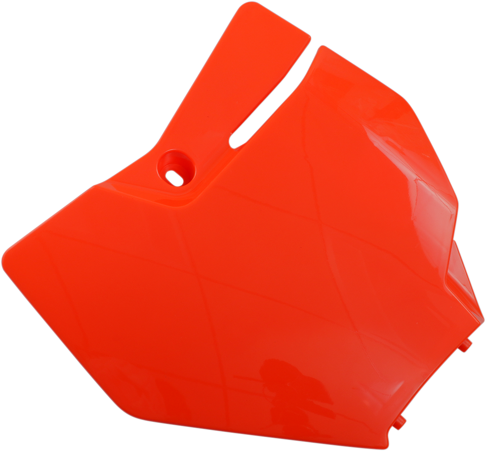 Front Number Plate - Fluorescent Orange