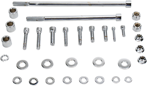 Bolt Kit - Motor Mount - Top/Front/Rear - Socket-Head - Chrome - Lutzka's Garage