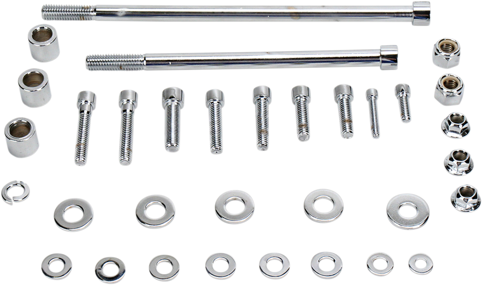 Bolt Kit - Motor Mount - Top/Front/Rear - Socket-Head - Chrome - Lutzka's Garage