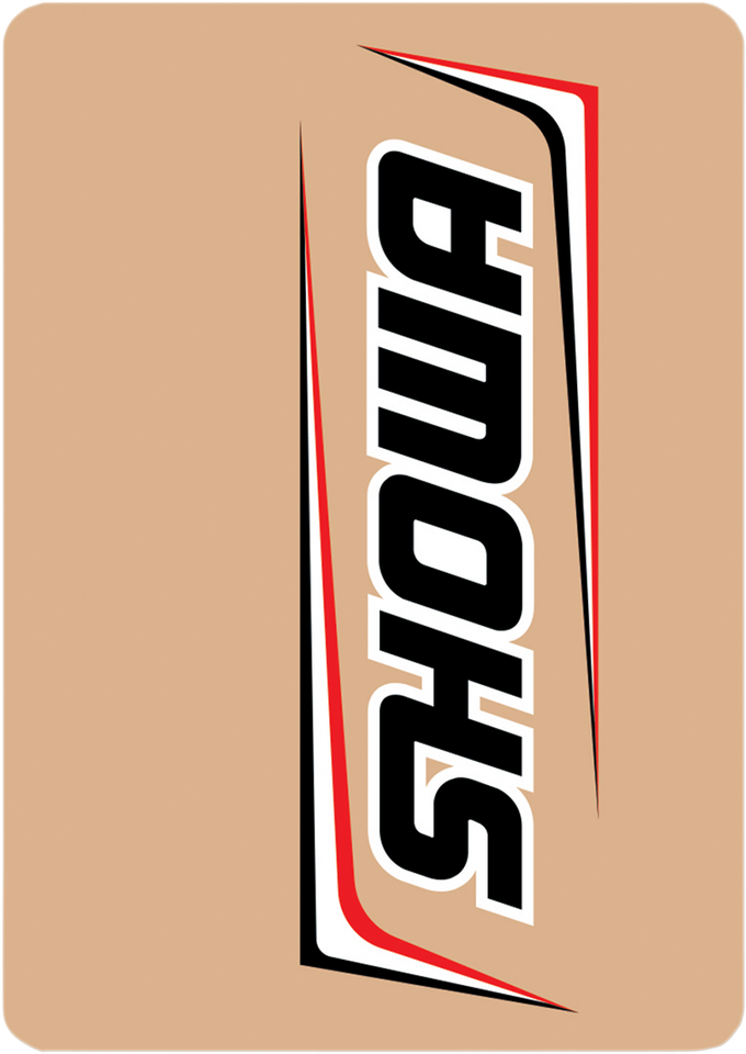 Upper Fork Decal - Showa - Black/White - Lutzka's Garage