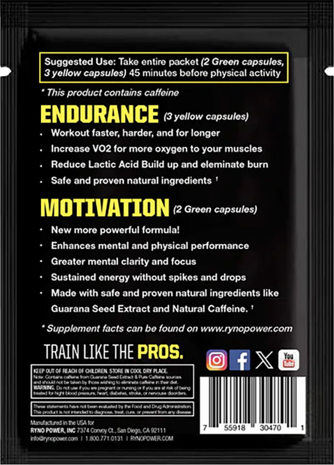 Pre-Race Combo Packet - 12 Pack