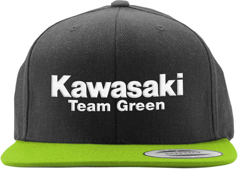 Kawasaki Team Green 2 Hat - Black/Green - Lutzka's Garage