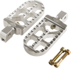 Serrated Footpegs - Silver- Long