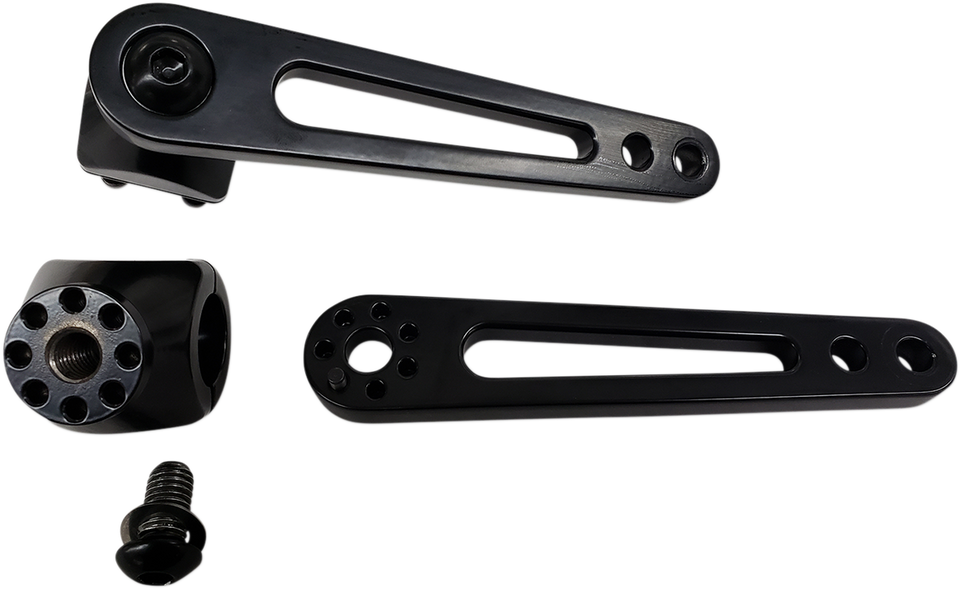 Adjustable Highway Peg Mounts - 1-1/4" - Black - Lutzka's Garage