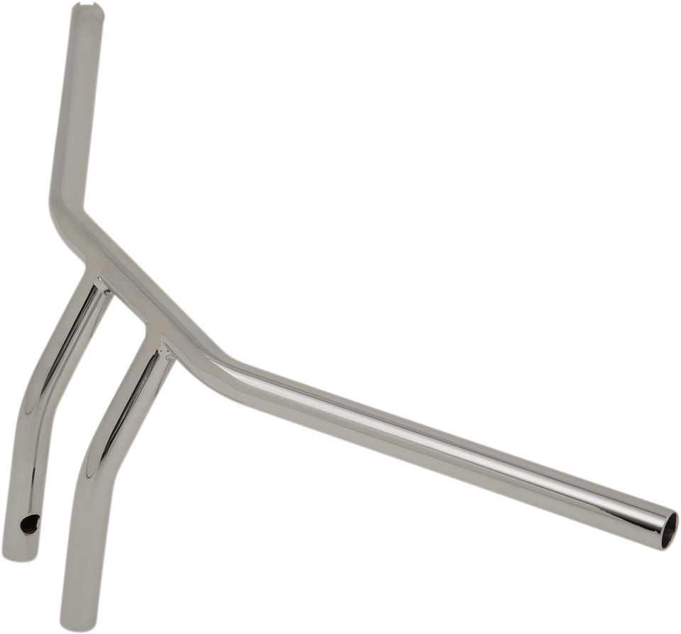 Handlebar - T-Bar - Drilled/Dimpled - 8" - Chrome - Lutzka's Garage